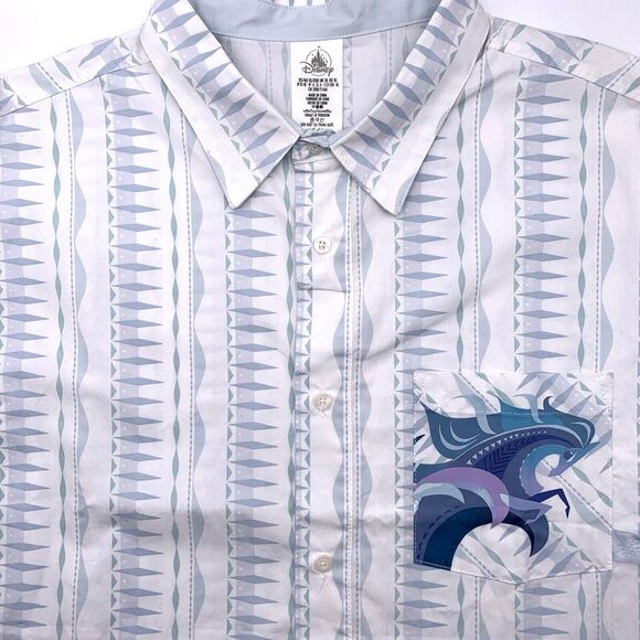 Disney Other - Disney Men's Button Down Britney Lee Featuring The Movie Frozen XL Anna Elsa